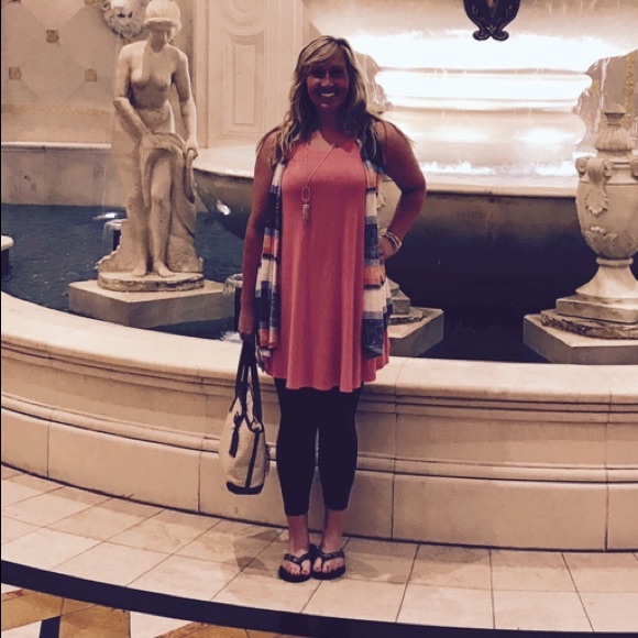 Adrienne Dress Outfit | Color: Coral | Size: L - Picture 4 of 4